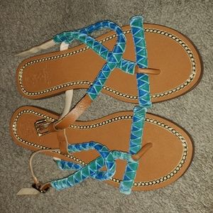 VINCE CAMUTO velvet sandals